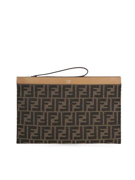 fendi pouch sale|fendi medium flat pouch.